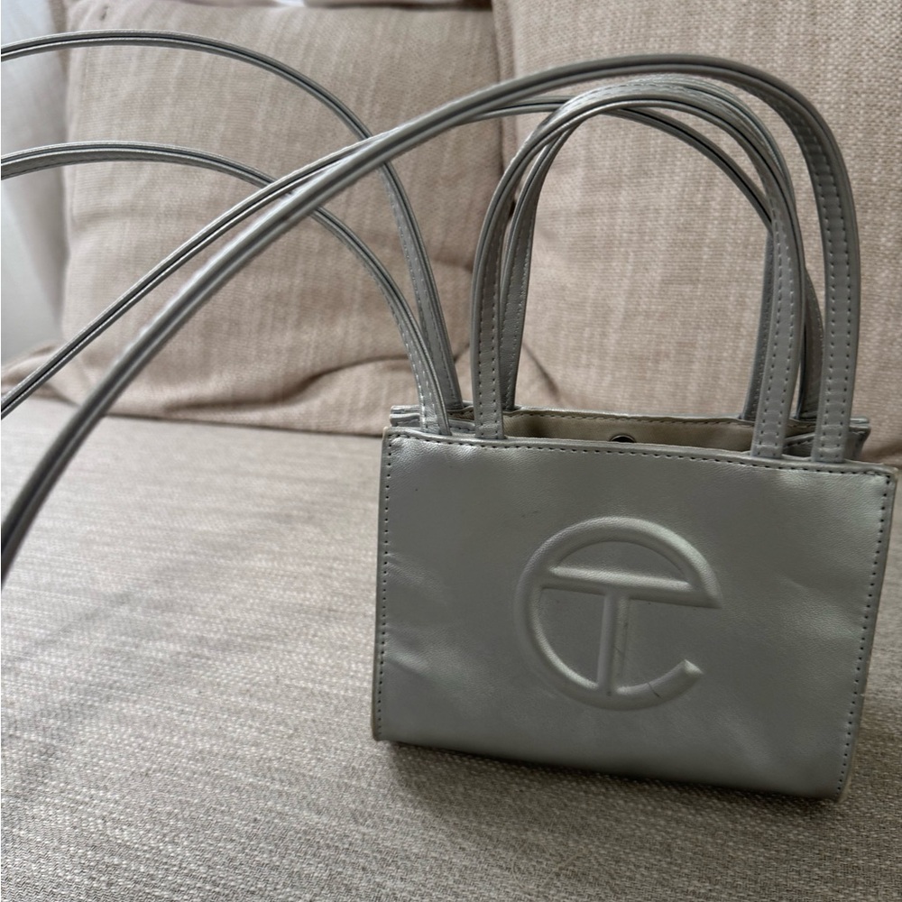 Telfar Silver Small shopping bag